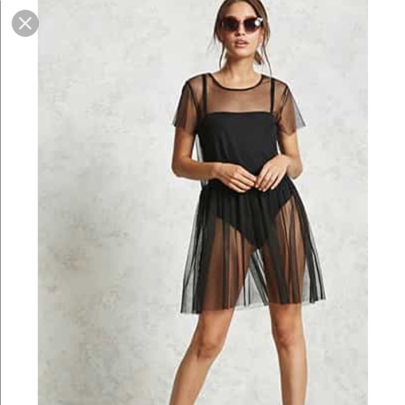 Forever 21 Dresses & Skirts - Sheer mesh dress in blush